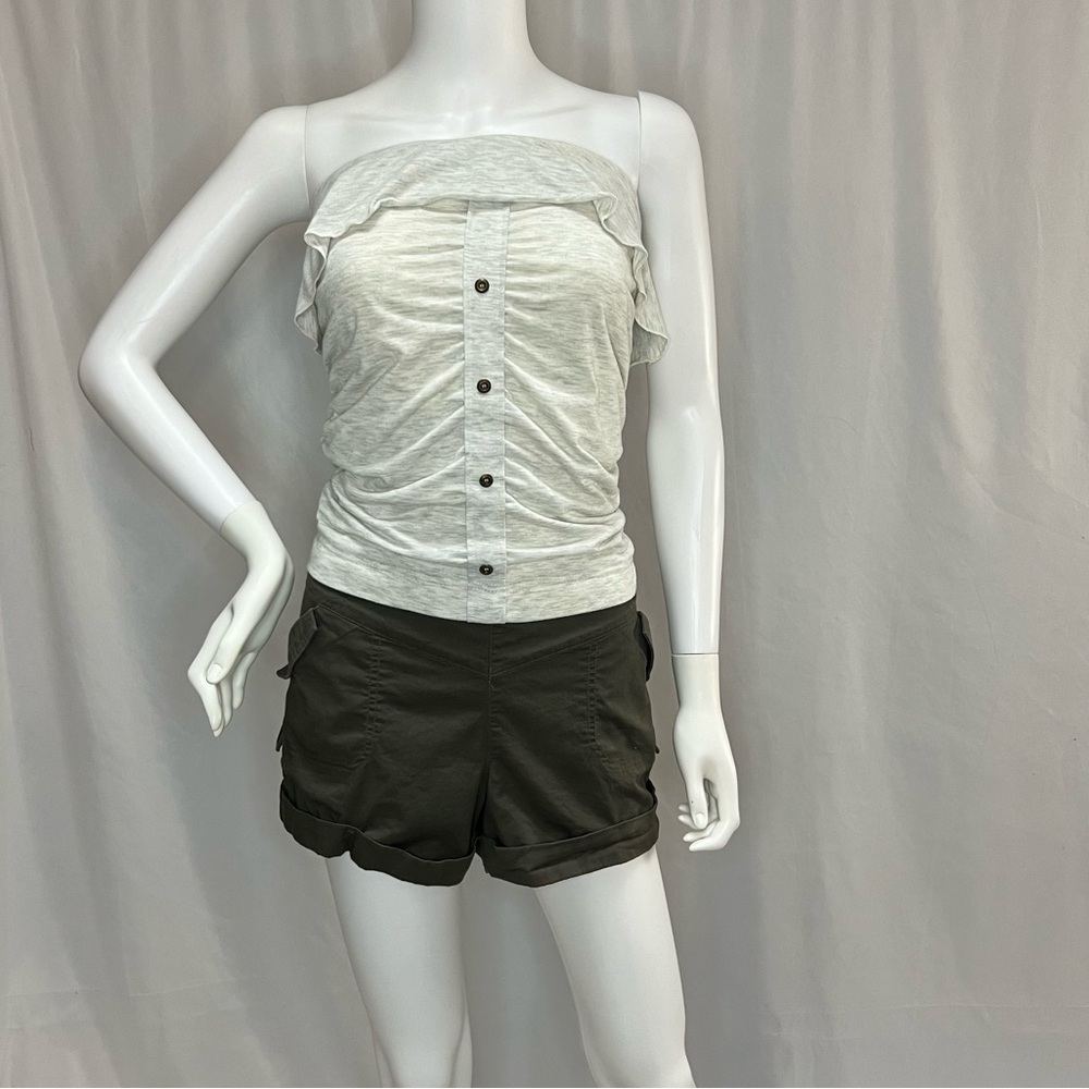 Rewind Strapless Romper - Women | Color: Grey | Size: XL